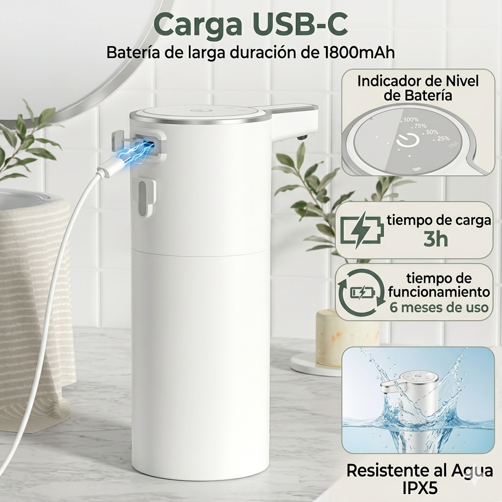 Dispensador Inteligente de Jabón - Nōto Essentials